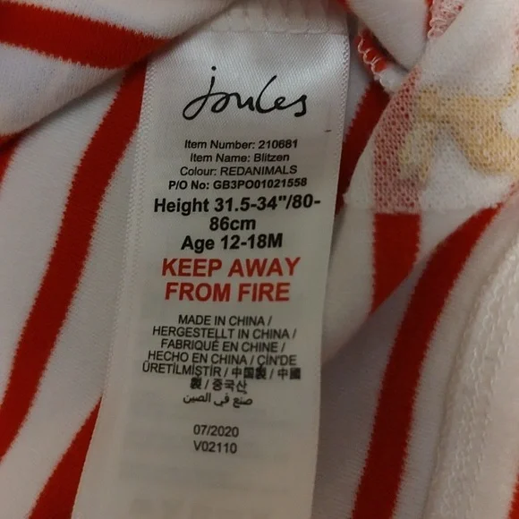 Joules Red and White Striped Shirt - Picture 3 of 3